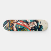 Patineta Samurái Japonés Combatiente スケートボード (横)