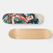 Patineta Samurái Japonés Combatiente スケートボード (横)