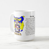 Patinoは、起源、意味および頂上示します コーヒーマグカップ (正面左)