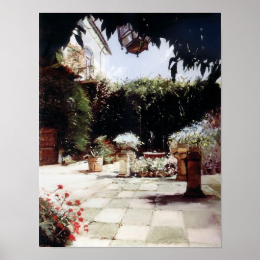 Patio de Córdoba/Courtyard in Cordoba ポスター (正面)