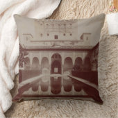 Patio de los Arrayanes、アルハンブラ、c.1875-80 (セピア色 クッション (ブランケット)