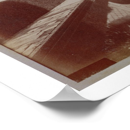 Patio de los Arrayanes, Alhambra, c.1875-80 （セピア） ポスター (角)