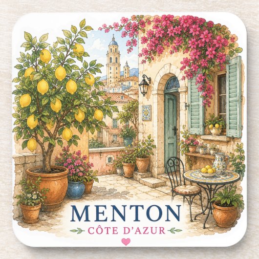Patio Menton French Riviera coasters コースター (正面)