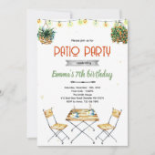 Patio party Invitation 招待状 (正面)