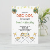 Patio party Invitation 招待状 (スタンド正面)