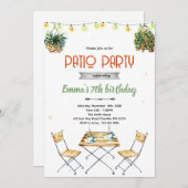 Patio party Invitation 招待状 (正面/裏面)