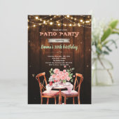 Patio theme party invitation 招待状 (スタンド正面)