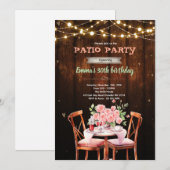 Patio theme party invitation 招待状 (正面/裏面)