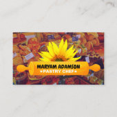 Patisserie Rolling Pin Baker | Floral Bakery 名刺 (正面)
