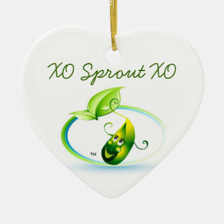 Patisseriess Poetiquee deムーサ著芽のハート セラミックオーナメント