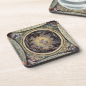 Patmos 1520-23年の聖ヨハネの視野(フレスコ画) コースター (左側)