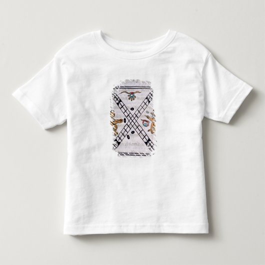 Patoliを賭けているアステカな人 トドラーTシャツ (正面)