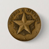 Patria o Muerte 缶バッジ (正面)