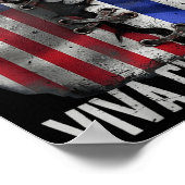 Patria Y Vida Viva Cuba Libre Patriotic Retro USA ポスター (角)