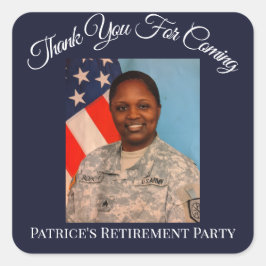 Patriceの来Retirement Photo Sqをありがとう スクエアシール
