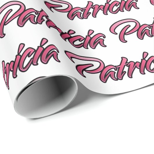 Patricia fade pink personalisiertes Geschenkpapier ラッピングペーパー (ロールコーナー)