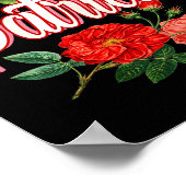 Patricia Name With Flowers  ポスター (角)