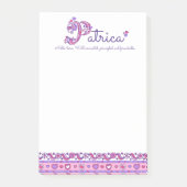 Patricia Pパーソナライズされたの名前はノートを投稿することを意味する ポストイット (正面)