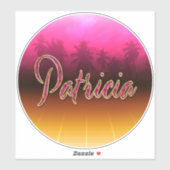 Patricia Vorname Name pink Aufkleber Sticker シール (シート)