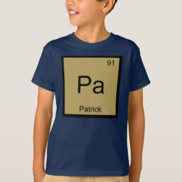 Patrick 名前 化学 元素 周期表 tシャツ