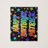 「PATRICK」名、おもしろい「ハッピーバースデー」 ジグソーパズル (縦)