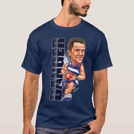 Patrick Dangerfield Tシャツ – AFL – ジェロロロキャッツ (正面)