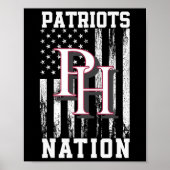 Patrick Henry Patriots Logo Nation Hs ポスター (正面)