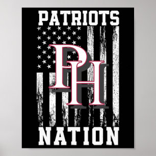 Patrick Henry Patriots Logo Nation Hs ポスター