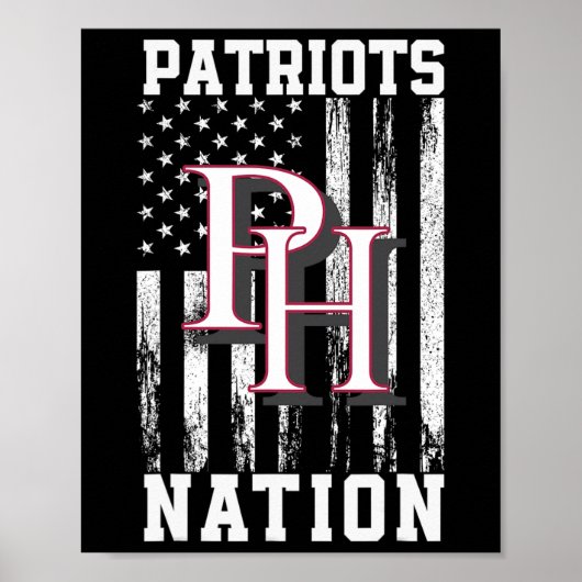 Patrick Henry Patriots Logo Nation Hs ポスター (正面)
