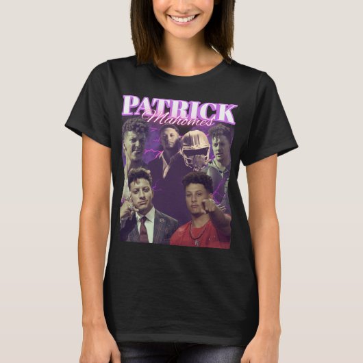 Patrick Mahomes Vintage Bootleg Fans Tシャツ (正面)