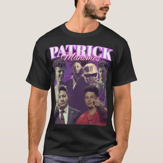 Patrick Mahomes Vintage Bootleg Fans Tシャツ (正面)