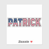 Patrick Name Vorname USA Sticker Stickerset シール (シート)