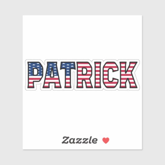Patrick Name Vorname USA Sticker Stickerset シール (シート)