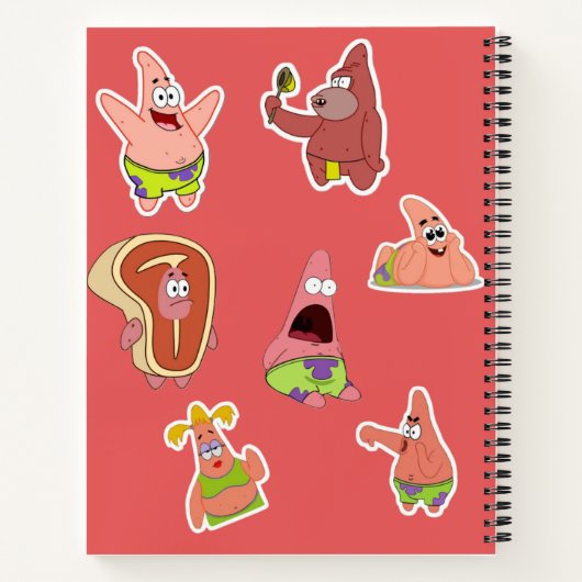 Patrick Star Inspired Notebook  ノートブック (裏面)