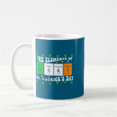 Patricks Day Funny Elements Of Lucky Periodic Tabl コーヒーマグカップ (左)