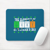 Patricks Day Funny Elements Of Lucky Periodic Tabl マウスパッド (マウス)