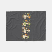 Patricks Day,funny Goose, Shamrock, Beer Gift Tee  フリースブランケット (正面(横))