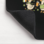 Patricks Day,funny Goose, Shamrock, Beer Gift Tee  マウスパッド (コーナー)