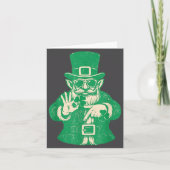 Patricks Day, Leprechauns Funny 6 Meme Gift Men, W カード (正面)