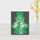 Patricks Day, Leprechauns Funny 6 Meme Gift Men, W カード (黄色い花)