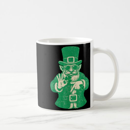 Patricks Day, Leprechauns Funny 6 Meme Gift Men, W コーヒーマグカップ (右)