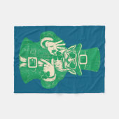 Patricks Day, Leprechauns Funny 6 Meme Gift Men, W フリースブランケット (正面(横))