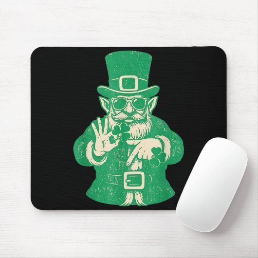 Patricks Day, Leprechauns Funny 6 Meme Gift Men, W マウスパッド (マウス)