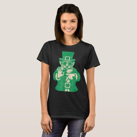 Patricks Day, Leprechauns Funny 6 Meme Gift Men, W Tシャツ (正面フル)