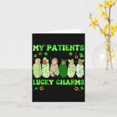 Patrick's Day Nurse My Patients Are My Lucky Nicu  カード (黄色い花)