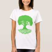 Patrick'sCelticIrishTreeofLife-Clover Tシャツ (正面)