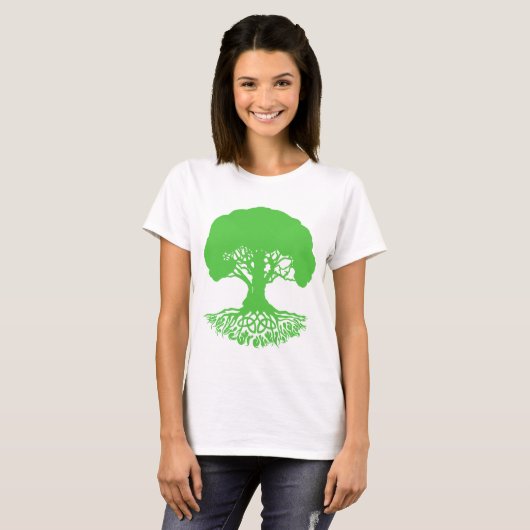 Patrick'sCelticIrishTreeofLife-Clover Tシャツ (正面フル)