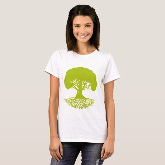 Patrick'sCelticIrishTreeofLife-OakLeaf Tシャツ (正面フル)