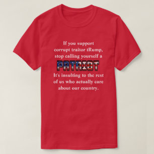 PATRIOTと呼ストップぶランプをサポート Tシャツ