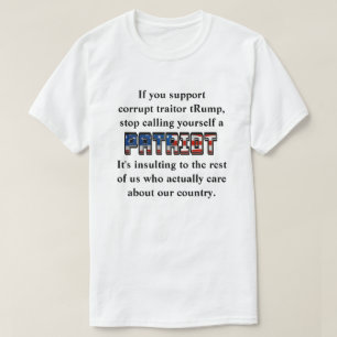 PATRIOTと呼ストップぶランプをサポート Tシャツ